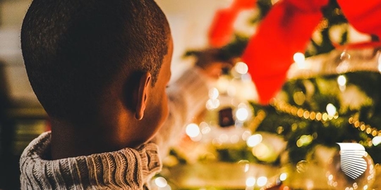 Holiday scene with child